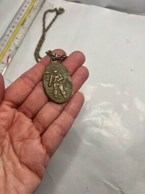 Vintage Astronaut Pendant We Came in Peace NASA Apollo 11 Space charm
